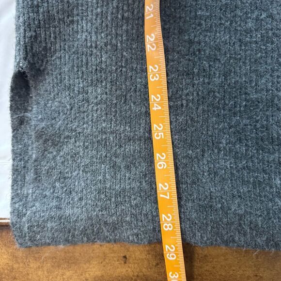 Loft Striped Zip Tunic Sweater Grey Long Sleeve Oversized Colorblock Size XXLP - Picture 5 of 12